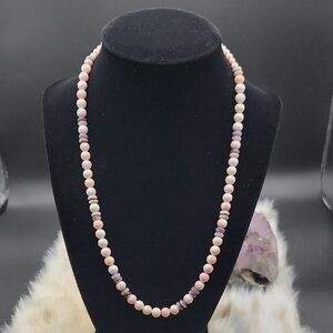 NEW Pink Conch Shell & Wampum Beaded 18" Necklace – Handmade Boho Beach Jewelry